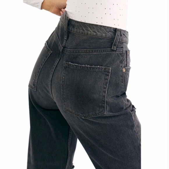 NWT Free People Lita Jeans Crop High Waisted - Picture 2 of 11